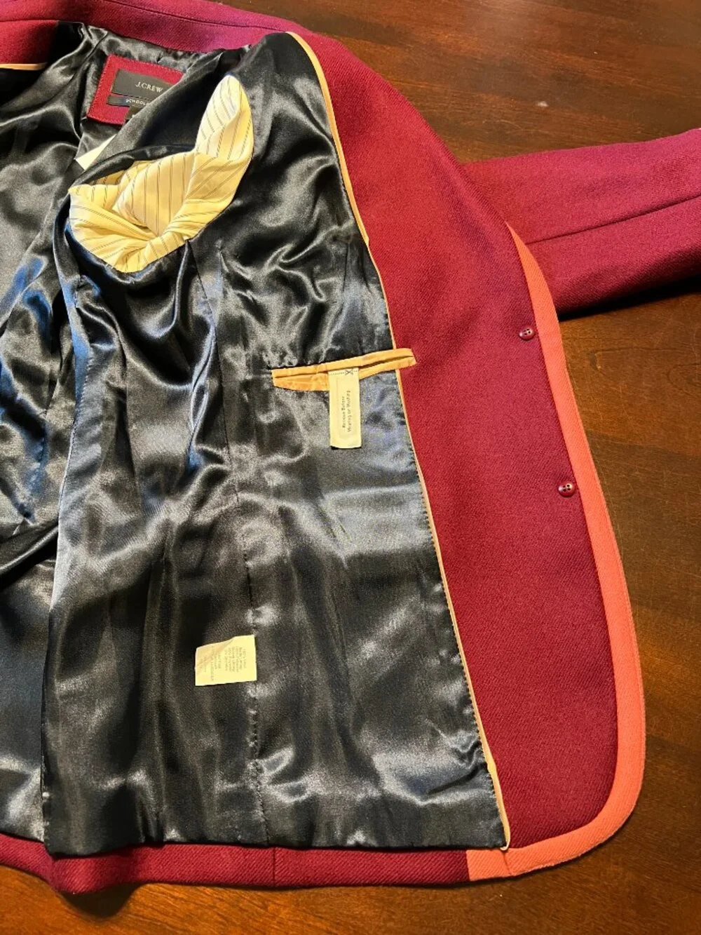 *NEW* J CREW SCHOOLBOY TIPPED WOOL BLAZER - Picture 8 of 13